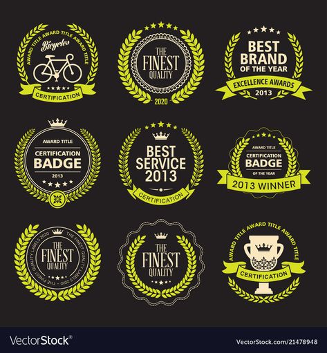 Wreath Vector, Best Titles, Excellence Award, Search And Find, Packing Design, Laurel Wreath, Badge Design, Soft Skills, Free Vector Art