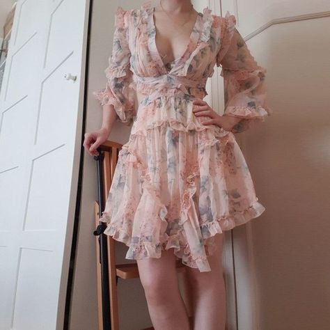 Pink Dress Short, Beach Tunic, Chiffon Floral, Backless Mini Dress, Elegant Dresses For Women, Long Sleeve Lace Dress, Mini Dresses Summer, Dress Elegant, Ladies Dress Design