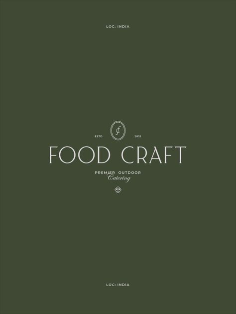 Luxury logo design | Food Craft Chicken Restaurant Logos, Luxurious Food, Logo Design Food, Food Company Logo, Food Brand Logos, Sophisticated Food, Free Business Logo, Brand Food, Catering Logo