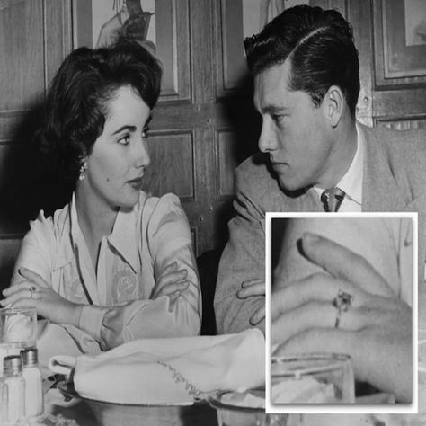 Elizabeth Taylor Engagement Ring, Elizabeth Taylor Diamond, Michael Wilding, Conrad Hilton, Eddie Fisher, Nicky Hilton, Wedding Of The Year, Engagement Celebration, Celebrity Engagement Rings