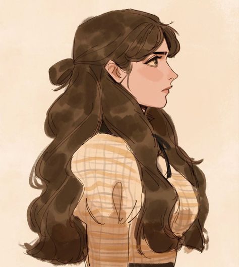 Brunette Character Design, Cute Female Oc Art, Brown Hair Drawing, Character Design Girl, Pretty Drawings, Arte Sketchbook, Art Inspiration Drawing, Character Portraits, الرسومات اللطيفة