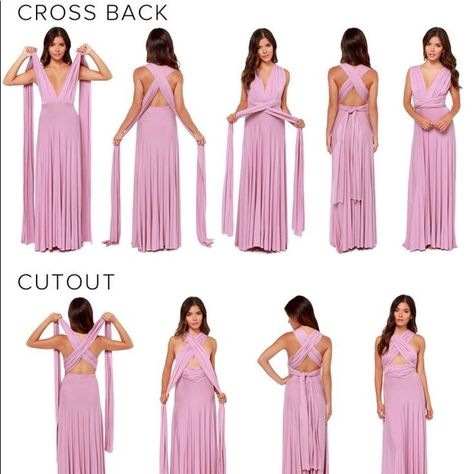 Dessy Collection Vivian Diamond Dresses | Infinity Dress | Poshmark Planner For Wedding, Infinity Dress Ways To Wear, Budget Planner Spreadsheet, Lulus Bridesmaid Dresses, Vestido Convertible, Convertible Wrap Dress, Cheap Long Bridesmaid Dresses, Bridesmaid Wrap, Lilac Bridesmaid