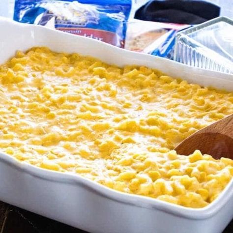 Creamy Corn Macaroni and Cheese Casserole - Julie's Eats & Treats ® Macaroni Corn Casserole, Thanksgiving Menu Recipes, Sweet Corn Casserole, Cheese Corn Casserole, Homemade Macaroni And Cheese, Macaroni And Cheese Casserole, Macaroni Casserole, Cream Corn Casserole, Mac And Cheese Casserole