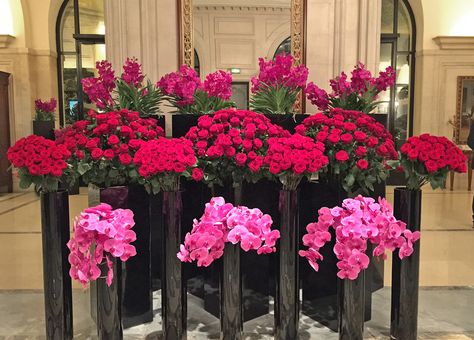 Jeff Leatham Flowers Transform Four Seasons George V in Paris Photos | Architectural Digest Kardashians Flowers, Jeff Leatham Flowers, V In Paris, Hotel Flower Arrangements, Boxed Flowers, Jeff Leatham, Rebecca Louise, Floral Pictures, Hotel Flowers