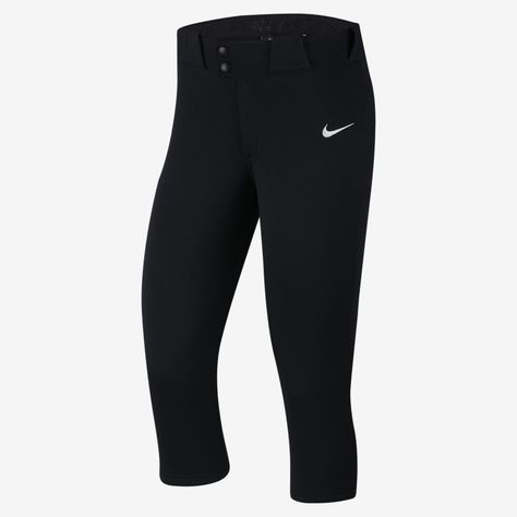 Womens Softball Uniforms, Cleaning White Softball Pants, Black Moisture-wicking Pants For Sports Season, Softball Wishlist, Nike Softball Pants, Women’s Softball, Softball Pants, Softball Girls, Softball Gear