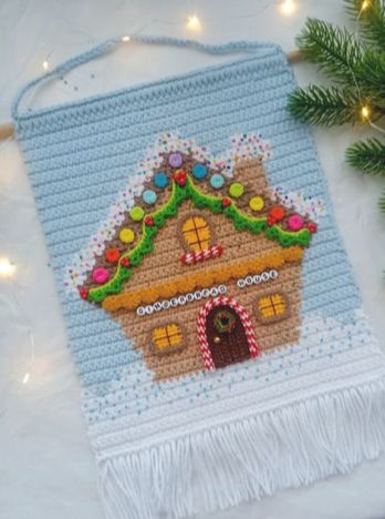 Art Au Crochet, Crochet Pour Halloween, Crochet Wall Hanging, Crochet Wall Art, Confection Au Crochet, Crochet Motif Patterns, Crochet Wall Hangings, Christmas Wall Hangings, Tapestry Crochet Patterns