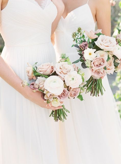 Modest Wedding Bouquet, Pastel Bridesmaids Bouquet, Bridesmaid Bouquet Sizes, Bridemaids Small Bouquets, White And Blush Bridesmaid Bouquet, Bridesmaid Bouquet Simple, Blush Bridesmaid Bouquet, Pink Bridesmaid Bouquet, Bouquet Shapes