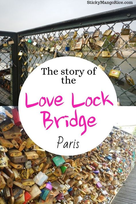 Love Locks Paris, Love Lock Bridge Paris, Paris Lock Bridge, Paris Bridge, Paris Trip Planning, Bridge In Paris, Love Lock Bridge, Paris Quotes, Love Bridge