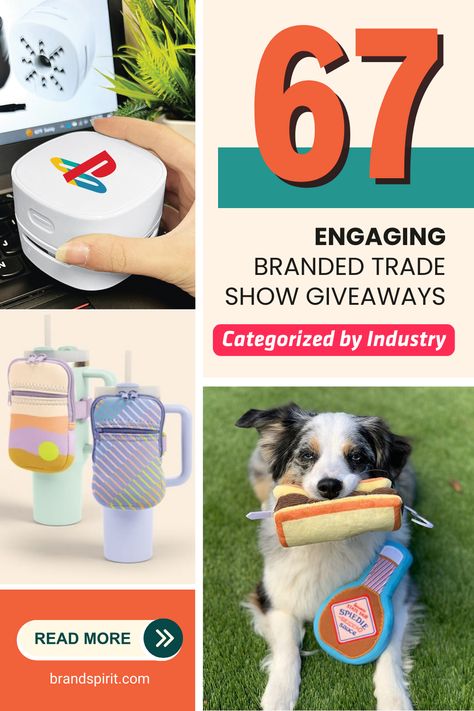 We've looked at the top 10 booming industries in the US this year - from construction to pet supplies - and put together the best branded trade show freebies you can hand out to event attendees. Get more leads and grow your network with the right people with these unique and personalized promotional giveaways at your booth. Everything you see is available for large volume orders at Brand Spirit - brandspirit.com Giveaway Ideas, Trade Show Giveaways, Promotional Giveaways, A Sea, Trade Show, Marketing Tools, Company Names, Top 10, Company Logo