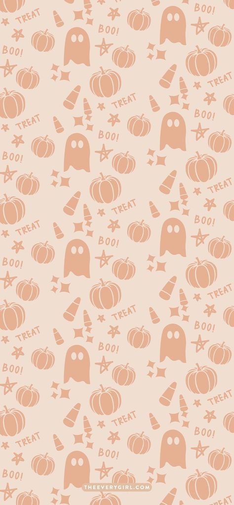 Halloween Pattern, Pumpkins, Ghost, Orange, Halloween, Stars, Pattern, White