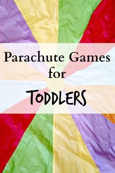 Parachute Games For Kids, Preschool Gym, Parachute Games, Preschool Gymnastics, Large Group Games, Group Games For Kids, Preschool Music, Gross Motor Activities, Easy Activities