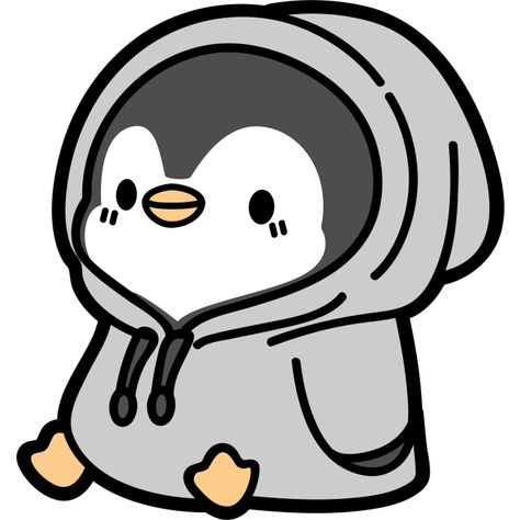 How To Draw A Cute Penguin, Penguin Character Design, Kawaii Penguin Drawing, Penguin Line Art, Penguin Paintings, Cute Penguin Illustration, Cute Penguin Drawing, Comfort Vibes, Cute Penguin Cartoon