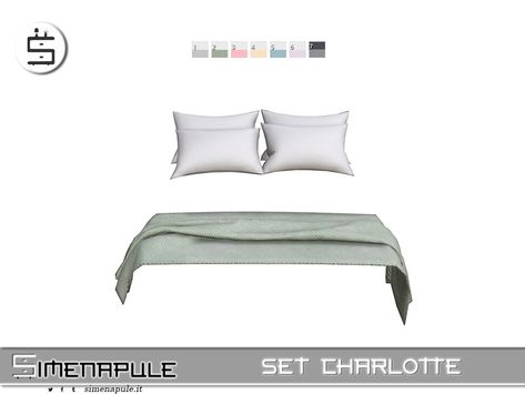 The Sims Resource - Set Charlotte - Blanket Sims 4 Throw Blanket Cc, Sims 4 Cc Blankets And Pillows, Sims 4 Bed Frames Cc, Sims 4 Blanket Cc, Sims 4 Beds, Couch Blanket, Los Sims, Sims 4 Build, Sims 4 Houses