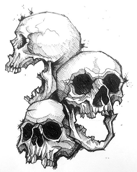 Micron Pen Art, Supernatural Drawings, Art Psychology, Scary Drawings, Skull Artwork, Sketch Style, Ink Artwork, Desenho Tattoo, Tattoo Art Drawings