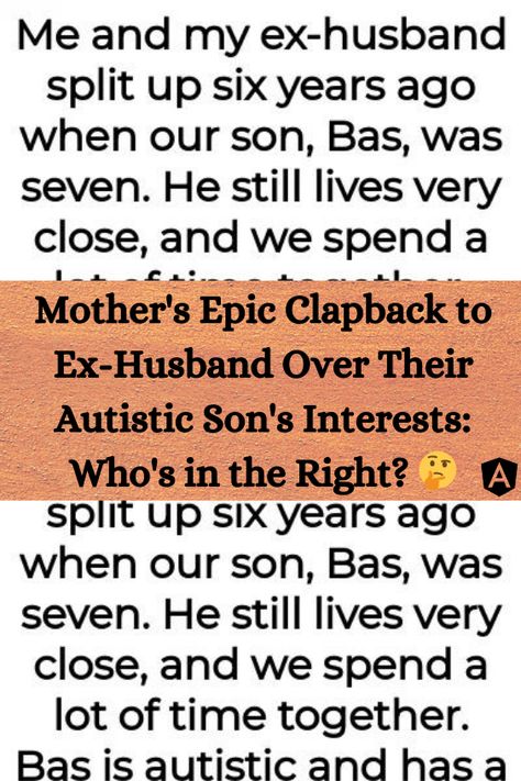 Meet our brave mom, her ex-husband, and their unique son, Bas. After their split six years ago, they've managed to live close and spend a lot of time together. Bas, who is autistic, has a passion for certain interests which he loves to share, again and again. While mom loves to listen, dad's tolerance seems to run out after ten minutes. The drama unfolds when mom gets Bas a dog, one of Remarrying Your Ex Husband, Vindictive Ex Husband, When Your Ex Gets Married, Marrying Your Ex Husband Again, How To Reject My Obsessive Ex-husband, Family Drama, The Drama, Top Pins, Ex Husbands