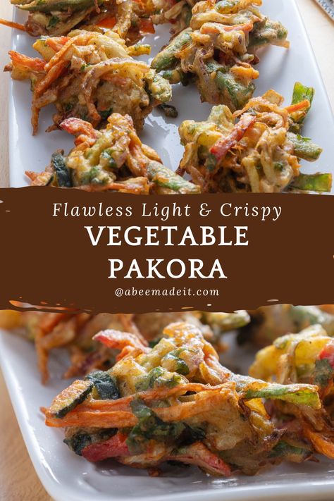 These vegetable pakora are great if you’re looking for easy vegan appetizer ideas. One great way to use your extra veggies is making these flawless light and crispy vegetable pakora. Oven Baked Pakora, Vegan Pakora Recipe, Veggie Pakora Recipe, Pakora Recipe Vegetable, Easy Pakora Recipe, Vegetable Pakora Recipe Indian, Baked Pakora, Veg Pakora Recipe, Vegetable Korma Recipe