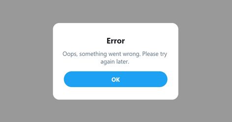 Error Message, Something Went Wrong, Fix It, On Twitter, Twitter, Quick Saves