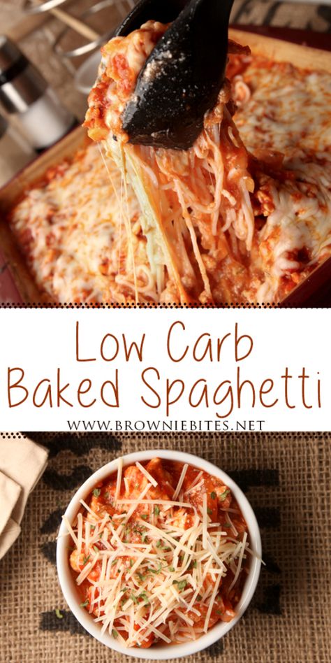 Low Carb Spaghetti Recipes, Healthy Spaghetti Bake, No Carb Spaghetti, Keto Baked Spaghetti, Low Sodium Baked Spaghetti, Healthy Baked Spaghetti Recipe, Keto Spaghetti, Baked Spaghetti Cottage Cheese, Low Cal Spaghetti