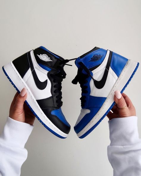 Game Royal Jordan 1, Jordan 1 Game Royal, Chicago Jordan 1, Jordan 1 High Outfit, Jordan 1 Obsidian, Jordan 1 Unc, Nike Shoes Blue, Cheap Jordan Shoes, Custom Shoes Diy