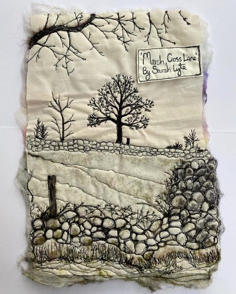 Fabric Sculpture, Craft Embroidery, Motion Art, Crochet Macrame, Art Printmaking, Freehand Machine Embroidery, Upcycled Wood, Landscape Art Quilts, Embroidery Crochet