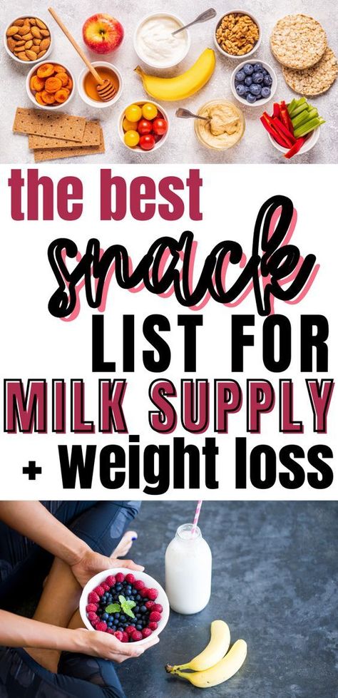 The Best Snack List For Milk Supply + Weight Loss Healthy Breastfeeding Meals, Healthy Breastfeeding Snacks, Snack List, Breastfeeding Snacks, Healthy Milk, Snacks List, Breastfeeding Foods, Lactation Recipes, Baking Soda Beauty Uses