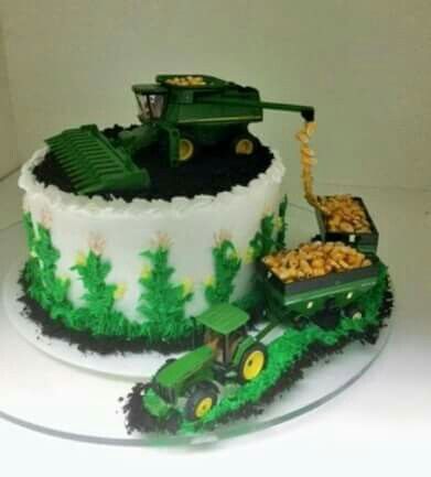 Decorated cookies cakes and cupcakes John Deere Cakes, Tractor Cakes, Tractor Birthday Cakes, John Deere Cake, John Deere Birthday Party, Farm Birthday Cakes, John Deere Party, John Deere Kids, John Deere Birthday