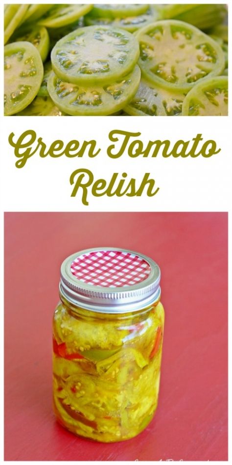 Green Tomato Relish, Pickled Green Tomatoes, Green Tomato Recipes, Preserving Foods, Canning Vegetables, Tomato Relish, Relish Recipes, Pickle Relish, The Crossroads