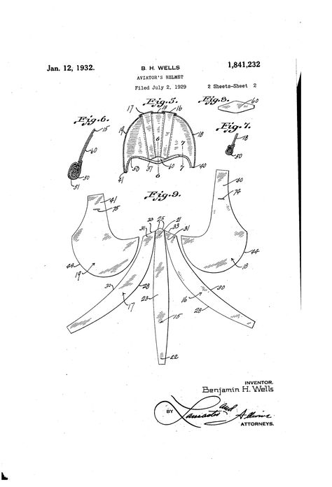 Benjamin H Wells' 1932 flying helmet, with pattern. Helmet Pattern, Aviator Hat Pattern, Leather Helmet Pattern, Aviator Cap Pattern, Old Pilot Helmet, Star Wars Pilot Helmet, Aviator Cap, Helmet Hat, Aviator Hat