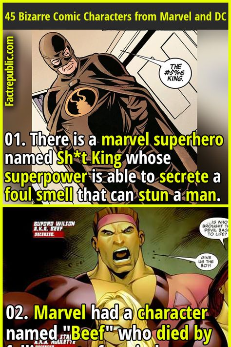 Eccentric Heroes and Villains: 45 Bizarre Comic Characters from Marvel and DC - Fact Republic Marvel Speedsters, Super Villain Names, Speedster Superhero, Dc Comics Facts, Superhero Facts, Fact Republic, Marvel And Dc, Superhero Names, Heroes And Villains