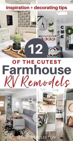 Farmhouse Rv, Rv Decorating Ideas, Decorating Your Rv, Rv Decorating, Travel Trailer Decor, Motorhome Remodel, Rv Interior Remodel, Camper Reno, Camper Trailer Remodel