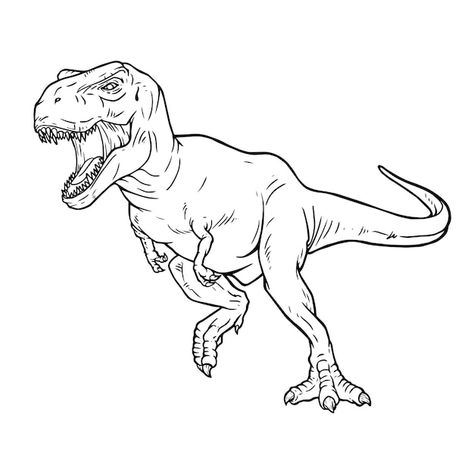 Dinosaur Projects, Dinosaur Drawing, Kid Coloring Page, Dinosaur Coloring Pages, Dinosaur Coloring, Incredible Creatures, Prehistoric Creatures, Animal Coloring Pages, Coloring Book Pages