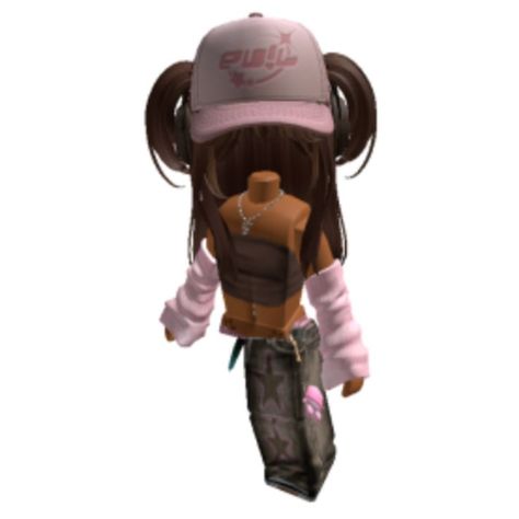 Y2k Pink Outfit, Emo Roblox Outfits, Aesthetic Outfits Y2k, Brown Hair Roblox, Roblox Emo Outfits, Emo Roblox Avatar, Y2k Outfit Ideas, Roblox Guy, Aesthetic Roblox Royale High Outfits