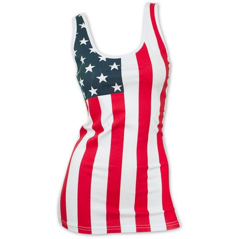 Women's Patriotic American Flag Tank Top ($25) ❤ liked on Polyvore featuring tops, red, american flag top, red tank top, white singlet, red top and print tank top American Flag Tank Top, Patriotic Fashion, Red Tank Top, Red Tank, Red Tank Tops, Print Tank, Printed Tank Tops, Fashion Tops, American Flag