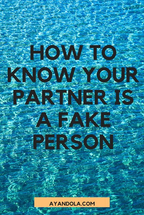 Being with the wrong person can be very traumatizing. Luckily, there are a clear signs that can show if one's partner is fake and deceitful. How can you tell if your partner is fake, find out here. Fake Person, Photo Romance, Romance Series Books, Good Morning Quotes For Him, Morning Quotes For Him, Guy Best Friend, Best Friend Quotes For Guys, Love Quotes For Boyfriend, Simple Minds