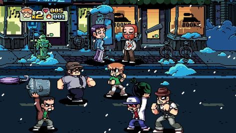 The 20 greatest beat'em ups of all time 17 Game Level Design, Scott Pilgrim Vs The World, Stephen Stills, Beat Em Up, Scott Pilgrim Vs. The World, Pixel Art Games, Vs The World, 10 Year Anniversary, Scott Pilgrim