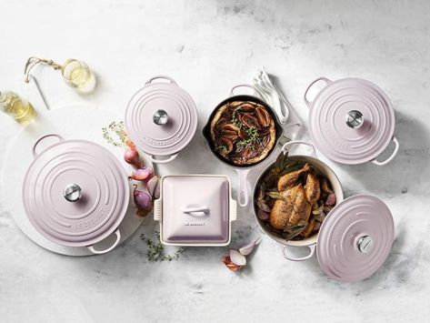 Le Creuset’s Newest Color Is Bringing Soft Spring to the Kitchen Le Crueset, Le Creuset Colors, Best Dutch Oven, Le Creuset Cookware, Enameled Cast Iron Cookware, Best Pans, How To Make Biscuits, Kids Pottery, Enameled Cast Iron