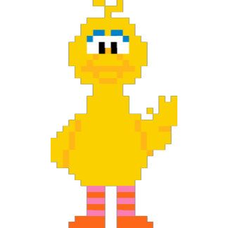 Sesame Street - Big Bird Pixel Art Sesame Street Pixel Art, Sesame Street Perler Beads, Easy Perler Bead Patterns, Bird Beads, Diy Perler Bead Crafts, Character Collection, Kandi Patterns, Diy Perler Beads, Big Bird