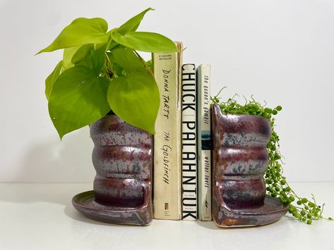 Plant Shelfie Bookends — Well Traveled Wares – Nicole Curcio Plant Shelfie, Need More Space, The Queen's Gambit, Well Traveled, Wire Hangers, Wine Box, Monstera Leaf, Planter Boxes, Fireplace Mantels