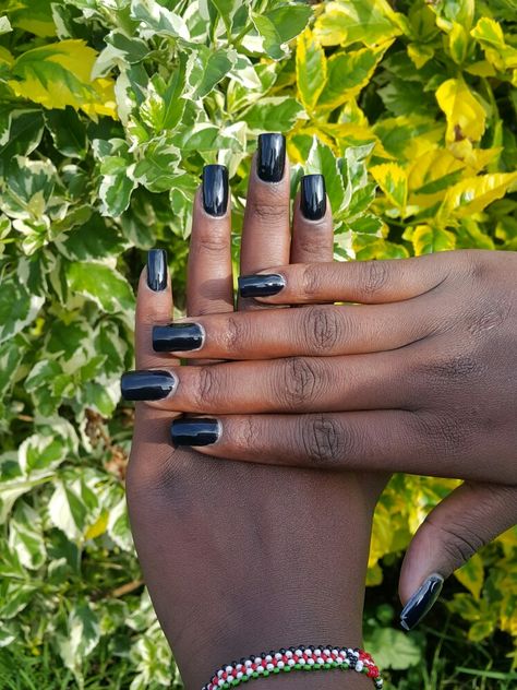 Short nails,black nails, Square shaped nails Black Nails Square, Chrome Nails Square, Short Nails Black, Girl Hygiene, Black Chrome Nails, Square Nail, Shaped Nails, Short Square Nails, Nails Square