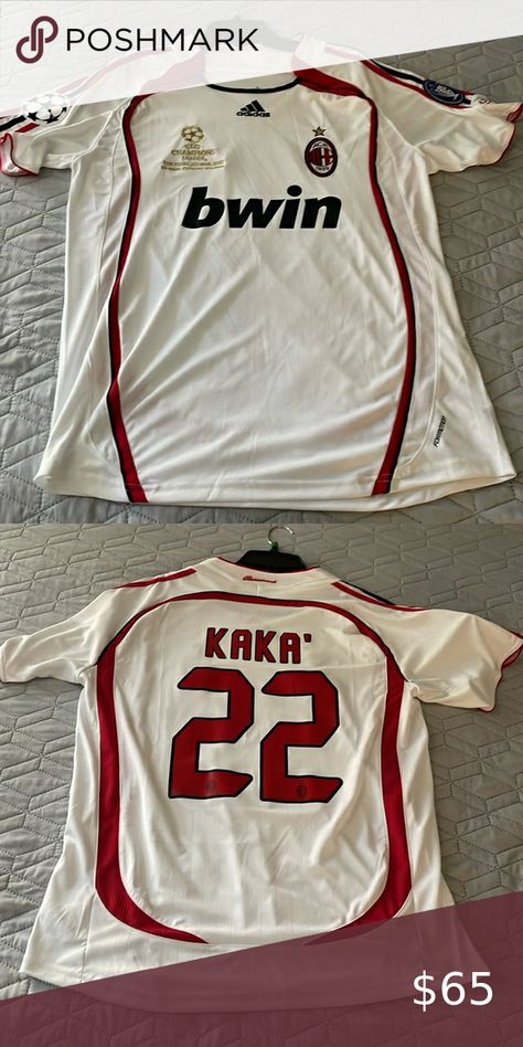 Kaka Soccer Jersey Ac Milan Ac Milan Outfit, Kaka Jersey, Saba Core, Ac Milan Jersey, Ac Milan Shirt, Soccer Stickers, Milan Outfits, Retro Football Shirts, Retro Football