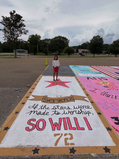 Senior Parking Spaces Bible Verses, Zach Bryan Senior Parking Spot, Senior Parking Spaces Christian, Christian Senior Parking Spots, Christian Parking Spot Painting, Parking Ideas, Senior Parking Spots, Parking Lot Painting, Senior Board