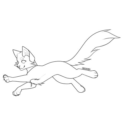 Warrior Cats Poses Drawing, Warrior Cats Outline, Warrior Cats Body Base, Therian Coloring Pages, Warrior Cat Template, F2u Warrior Cat Base Transparent, Warrior Cat Lineart, Warrior Cats Free Base, Warrior Cats Art Base