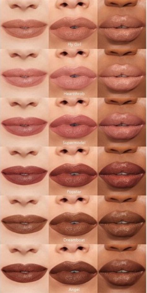 Lip Colors For Olive Skin Tone, Lip Color For Olive Skin, Lip Hacks, Olive Skin Lipstick, Natural Glow Makeup, Makeup Color Corrector, Nude Lipstick Shades, Lip Shade, Plumping Lipstick