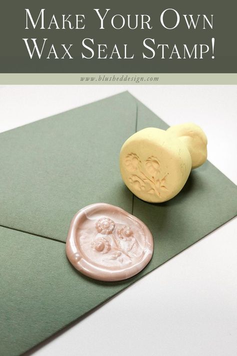 How to make your own wax seal stamp! This video tutorial is super easy to follow, affordable and really FUN too! Follow this video tutorial to create a DIY wax seal stamp! #waxseal #waxsealstamp Diy Wax Seal Stamp, Diy Wax Seal, Wax Seal Stamp Diy, Wax Seals Diy, Peony Watercolor, Candle Tutorial, Raw Sienna, Cadmium Yellow, Watercolor Peony