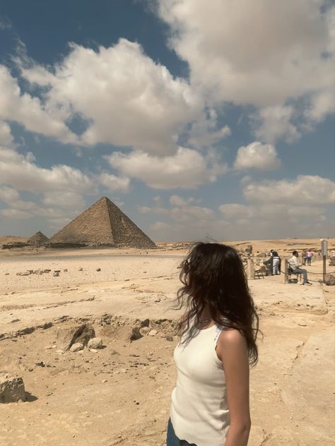 #aesthetic #egypt #giza #pyramid #slay #girlboss #coquette #stockholmoutfit Egypt Girls, Egypt Aesthetic, The Pyramids, Cultural Differences, Egypt Travel, Cultural Diversity, Future Travel, Giza, Pretty Places