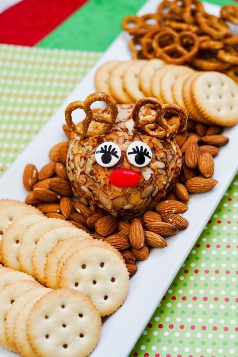 This cute reindeer cheese ball is a fun and festive last minute appetizer to make for your holiday gatherings. Here Pecan Bacon, Bacon Cheeseball Recipes, Christmas Cheese Ball, Bacon Cheeseball, Cheeseball Recipe, Last Minute Appetizer, Fun Holiday Food, Best Holiday Appetizers, Christmas Cheese