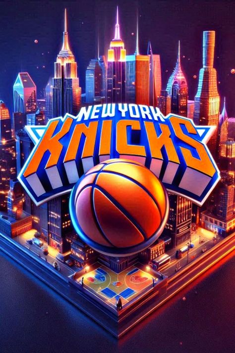 #NBA #Knicks #NewYork #Logo #2024 New York Knicks Wallpaper, Nba Logo Design, Knicks Wallpaper, Lakers Wallpaper, Nba Logos, Sports Artwork, Lebron James Wallpapers, Knicks Basketball, Lakers Logo