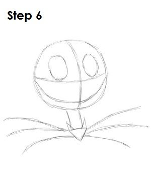 How to Draw Jack Skellington Step 6 How To Draw Jack And Sally Step By Step, How To Draw Jack Skellington, Draw Jack Skellington, Halloween Desenhos, Skellington Drawing, Tim Burton Drawings Style, Jack Skellington Drawing, Tim Burton Drawings, The Nightmare Before Christmas Halloween