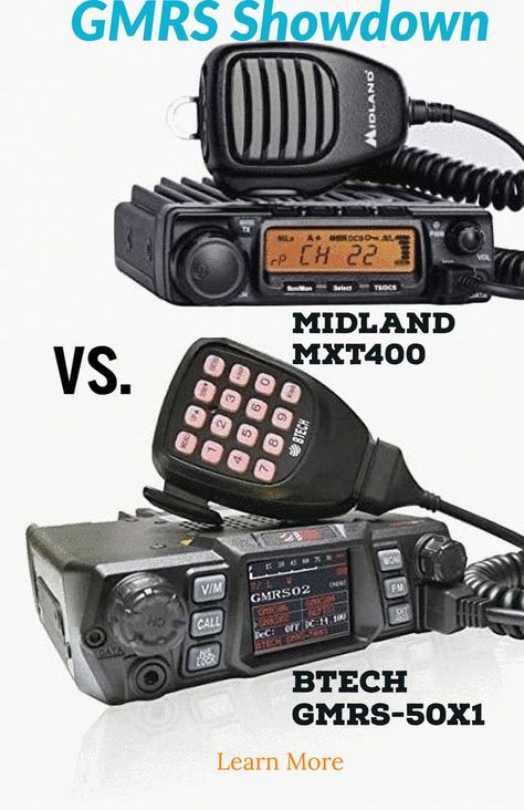 Midland MXT400 GMRS vs GMRS-50X1 Amature Radio, Road Trip Safety, Gmrs Radio, Emergency Planning, Off Grid Survival, Overland Truck, Ham Radio Antenna, Walkie Talkies, Emergency Plan