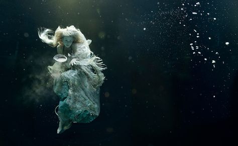 UNDERWATER PHOTOGRAPHER ZENA HOLLOWAY | Lemontrend Under The Water, Water Nymphs, Celtic Mythology, Fantasy Photography, Underwater Photos, Sea Witch, Water Photography, Foto Art, Underwater Photography